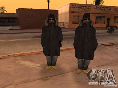 Winterkleidung für Ballas für GTA San Andreas