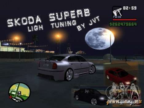 Skoda Superb Light Tuning für GTA San Andreas