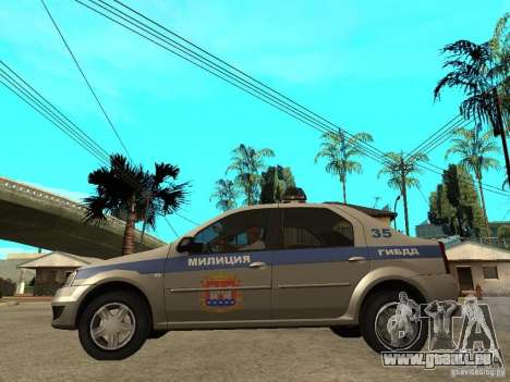 Dacia Logan Police für GTA San Andreas