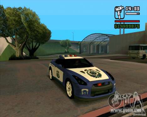 Nissan GTR35 Police Undercover pour GTA San Andreas