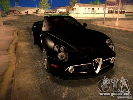 Alfa Romeo 8C Spider 2012 pour GTA San Andreas
