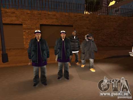 Winterkleidung für Ballas für GTA San Andreas