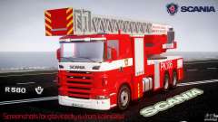 Scania R580 Fire ladder PK106 [ELS] pour GTA 4