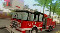 Pierce Tower Ladder 54 Chicago Fire Department für GTA San Andreas