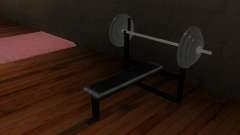 Nouveau poids libres dans la salle de gym pour GTA San Andreas