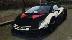 Lamborghini Sesto Elemento 2011 Police v1.0 RIV pour GTA 4