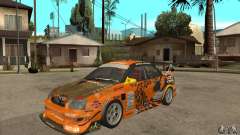 Subaru Impreza D1 WRX Yukes Team Orange für GTA San Andreas