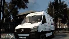 Euro 2012 Bus Mercedes Sprinter pour GTA 4