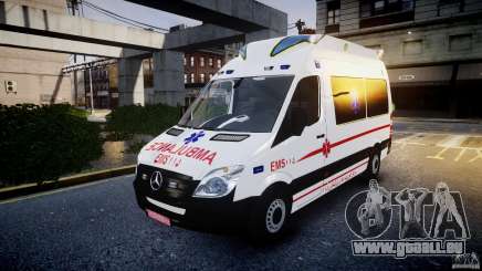 Mercedes-Benz Sprinter Iranian Ambulance [ELS] pour GTA 4