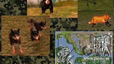 Wild Life Mod 0.1 (b) Wildlife für GTA San Andreas