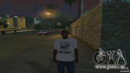 T-Shirt ist ein Troll-Gesicht für GTA San Andreas