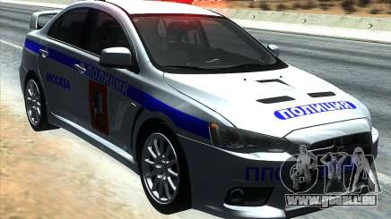 Mitsubishi Lancer Evolution X PPP Polizei für GTA San Andreas