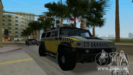 Hummer H2 SUV Taxi pour GTA Vice City