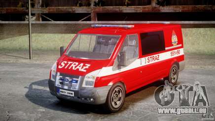 Ford Transit Polish Firetruck [ELS] für GTA 4