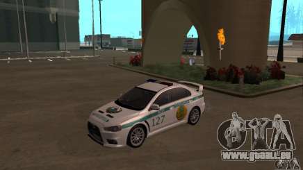 Mitsubishi Lancer Evolution X Polizei von Kasachstan für GTA San Andreas