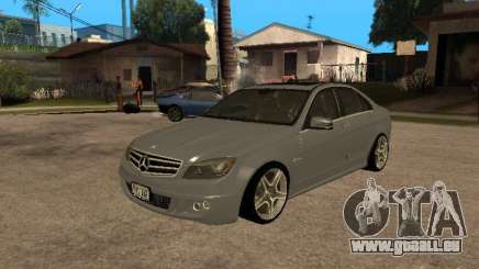 Mercedes-Benz C63 AMG silver für GTA San Andreas