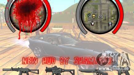 New HUD by shama123 für GTA San Andreas