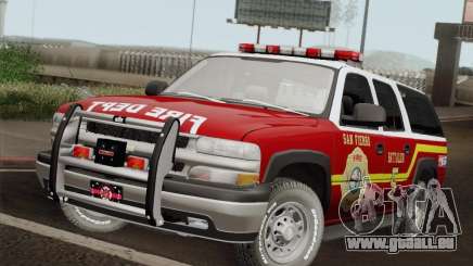 Chevrolet Suburban SFFD pour GTA San Andreas
