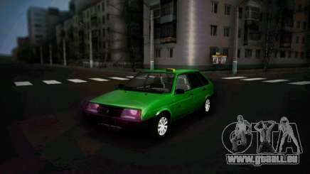 Vaz 2109 court-kryloe Taxi pour GTA San Andreas