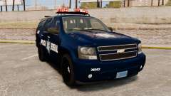 Chevrolet Tahoe 2007 De La Policia Federal [ELS] pour GTA 4