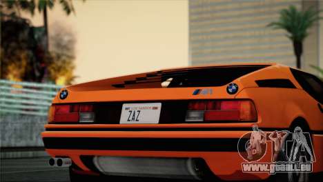 BMW M1 (E26) 1979 pour GTA San Andreas