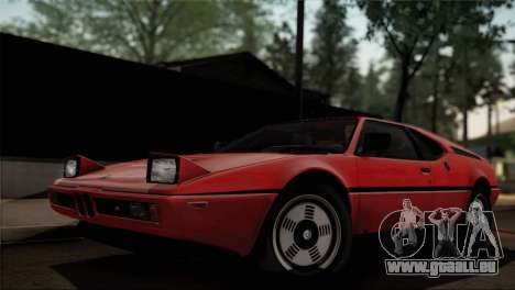 BMW M1 (E26) 1979 pour GTA San Andreas