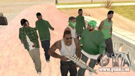 Drei Jungs in einer Groove-Street-Bande für GTA San Andreas