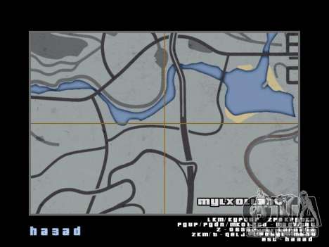 Landkarte im Stile von GTA 5 für GTA San Andreas