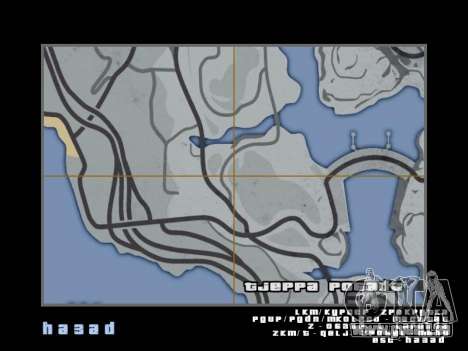 Landkarte im Stile von GTA 5 für GTA San Andreas