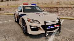 Mazda RX-8 R3 2011 Polizei купе für GTA 4