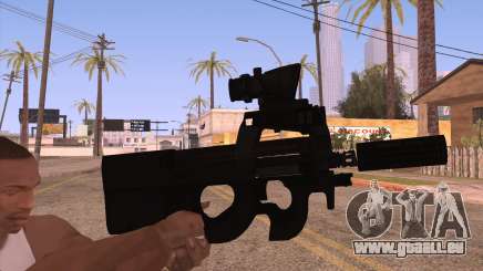 P90 AEG avec lampe de poche pour GTA San Andreas