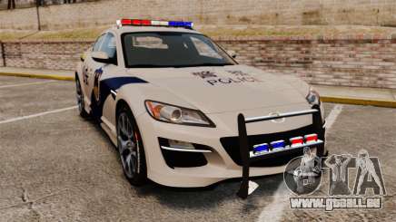 Mazda RX-8 R3 De 2011 de la Police купе pour GTA 4
