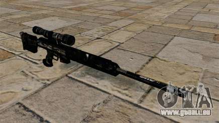 Fusil de sniper en uniformes de camouflage bleu foncé pour GTA 4