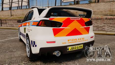 Mitsubishi Lancer Evo X Humberside Police [ELS] pour GTA 4