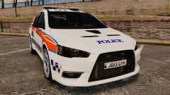 Mitsubishi Lancer Evo X Humberside Police [ELS] pour GTA 4