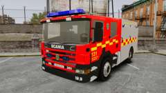 Scania 94D 260 BAS1 Stockholm Fire Brigade [ELS] für GTA 4