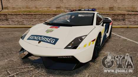 Lamborghini Gallardo Hungarian Police [ELS] pour GTA 4