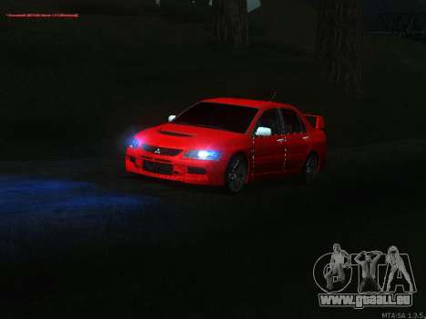 Mitsubishi Lancer Evo VIII für GTA San Andreas