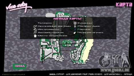 Symbole Karte von GTA V für GTA Vice City