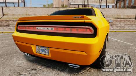 Dodge Challenger SRT8 2012 pour GTA 4