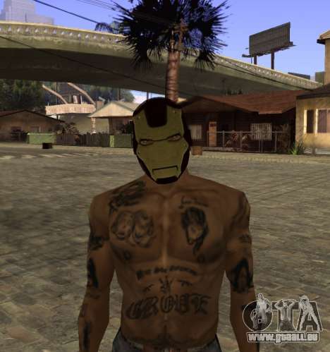 Masque d'Iron Man pour les CJ pour GTA San Andreas