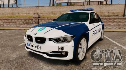BMW F30 328i Finnish Police [ELS] pour GTA 4