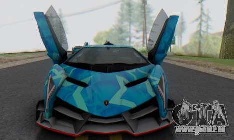 Lamborghini LP750-4 2013 Veneno Blue Star für GTA San Andreas
