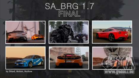 SA Beautiful Realistic Graphics 1.7 Final für GTA San Andreas