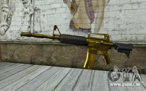 Golden M4 ohne Augenlicht für GTA San Andreas