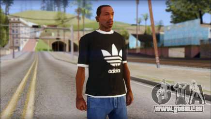 Adidas Black T-Shirt für GTA San Andreas