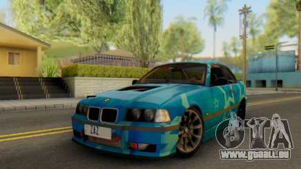 BMW M3 E36 Coupe Blue Star für GTA San Andreas