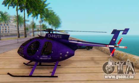 Le MD500E hélicoptère v1 pour GTA San Andreas