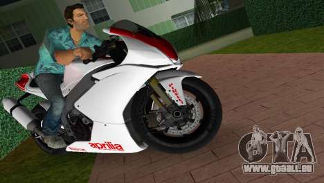 Aprilia RSV4 2009 White Edition I pour GTA Vice City