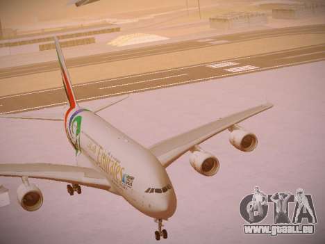 Airbus A380-800 Emirates Rugby World Cup für GTA San Andreas